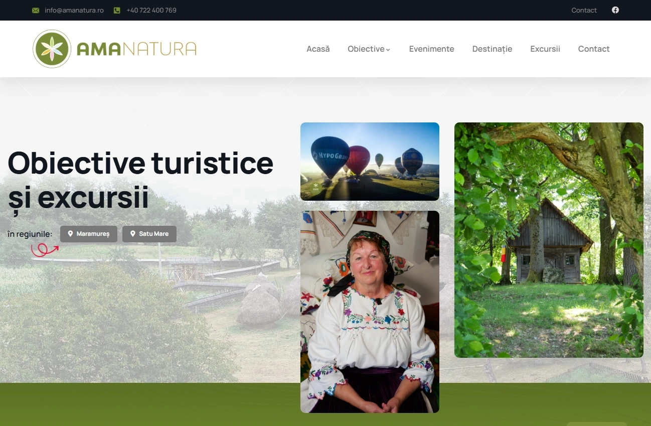 Site de prezentare turistica
