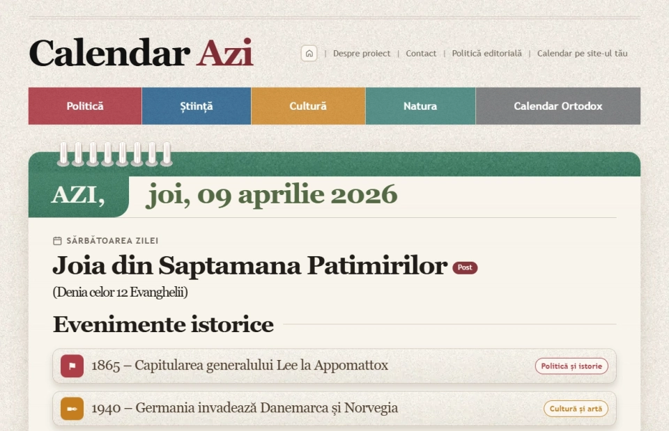 Calendar Azi