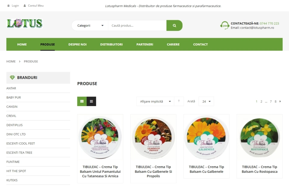 Magazin online de produse parafarmaceutice