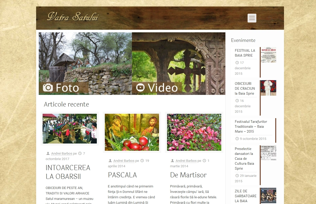 Site promovare tradiții